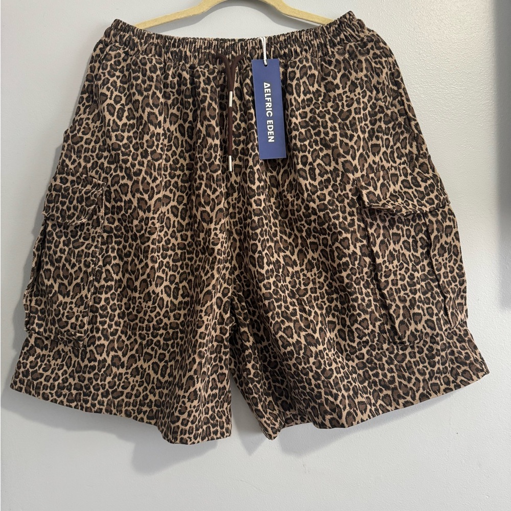 Aelfric Eden Cheetah Cargo shorts